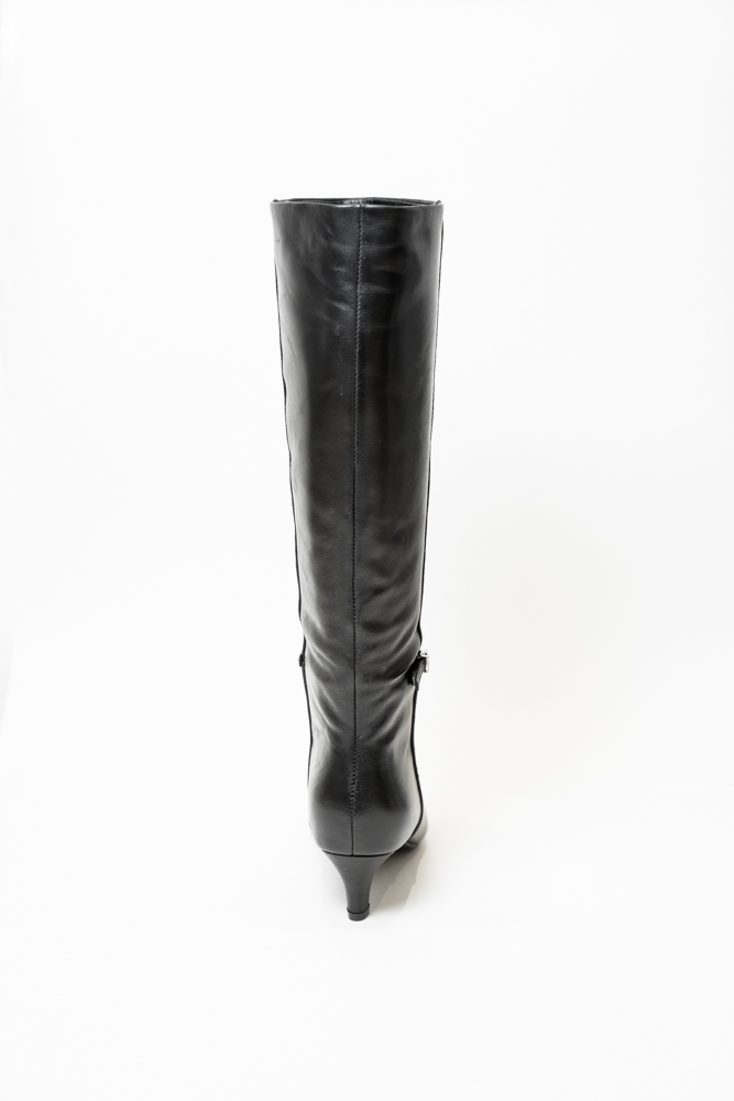 Сапоги женские, арт K525-807-2, натуральная кожа, цвет черн.