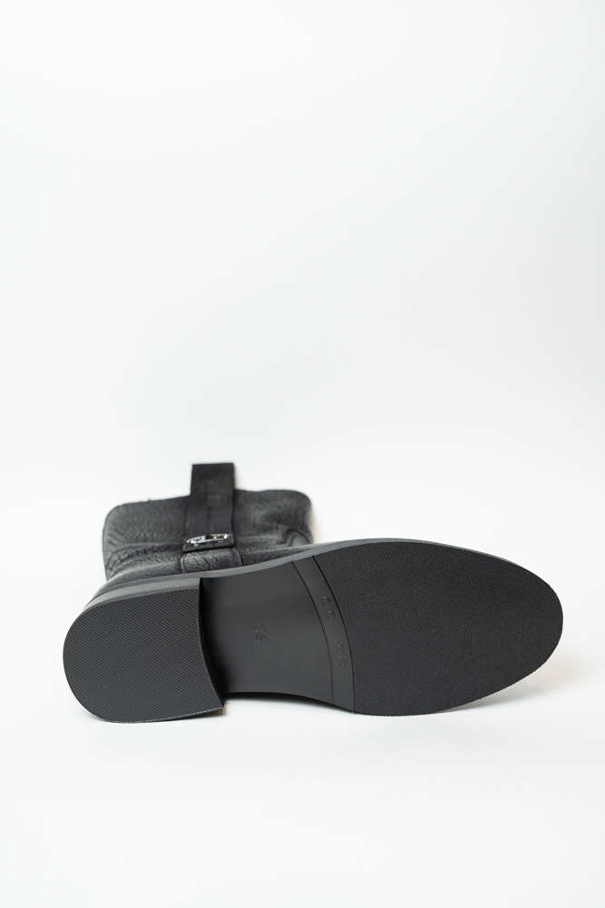 Ботинки женские, арт K511-908-7, натуральная кожа, цвет черн.