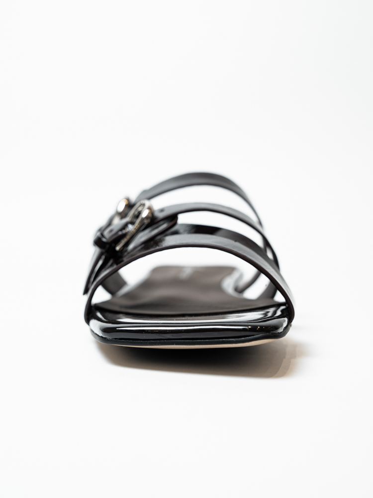 Сабо женские, арт Y7356N121-Y578AL, натуральная лакированная кожа, цвет черн.