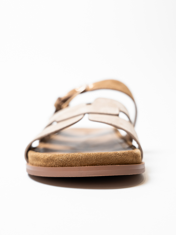 Сабо женские, арт A12-898631661A-16Y, натуральная замша, цвет беж.