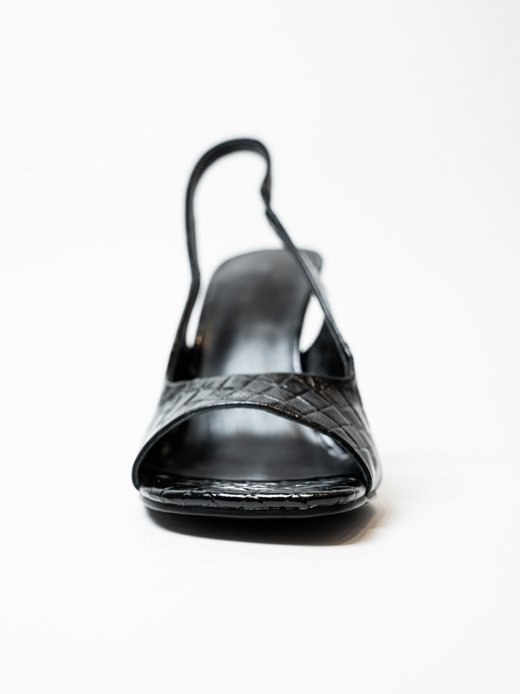 Босоножки женские, арт 125-277/6-7/8/9-0/8, натуральная кожа, цвет черн.