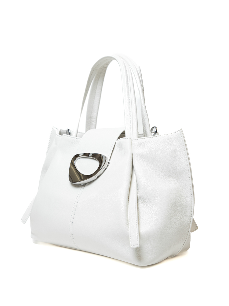 Сумка женская, арт 2641-1, натуральная кожа, цвет бел.