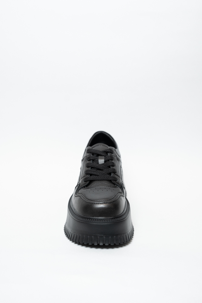 Кроссовки женские, арт 58266-H, натуральная кожа, цвет черн.