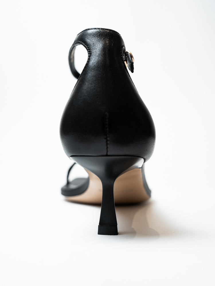 Босоножки женские, арт ZX2573-22-1, натуральная кожа, цвет черн.