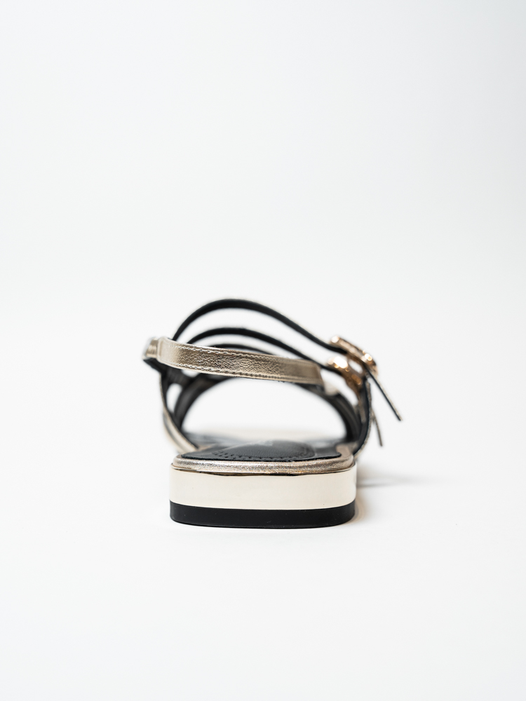 Босоножки женские, арт 113-537/5-7/8-0/8, натуральная кожа, цвет зол.