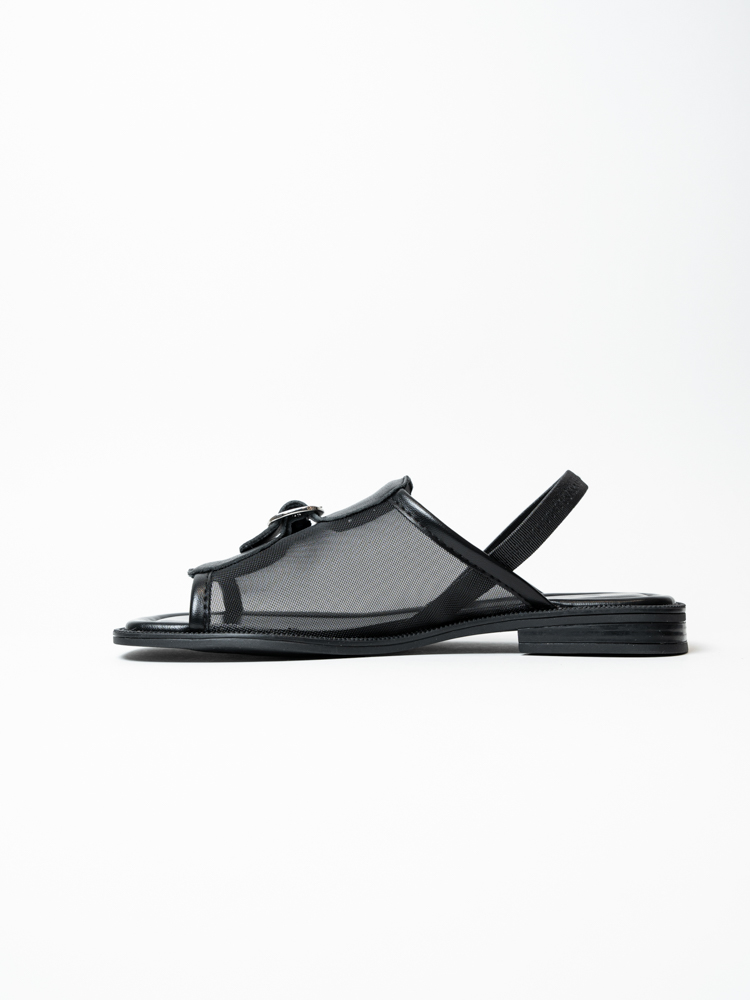 Босоножки женские, арт AS918-W227-17, текстиль, цвет черн.