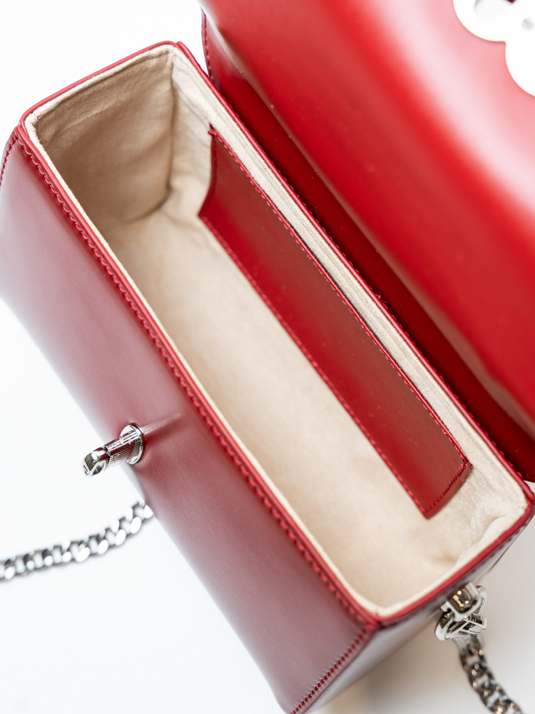 Сумка женская, арт 1049, натуральная кожа, цвет бордо .