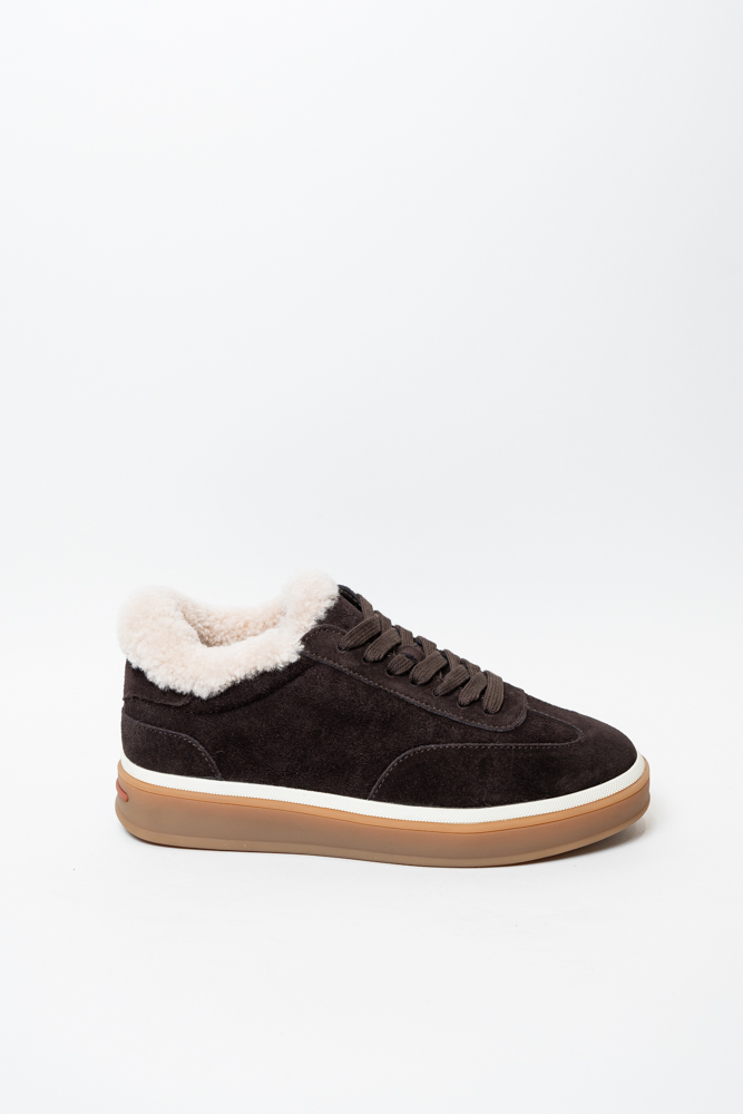 Кроссовки женские, арт S8327M-K, натуральная замша, цвет кор.