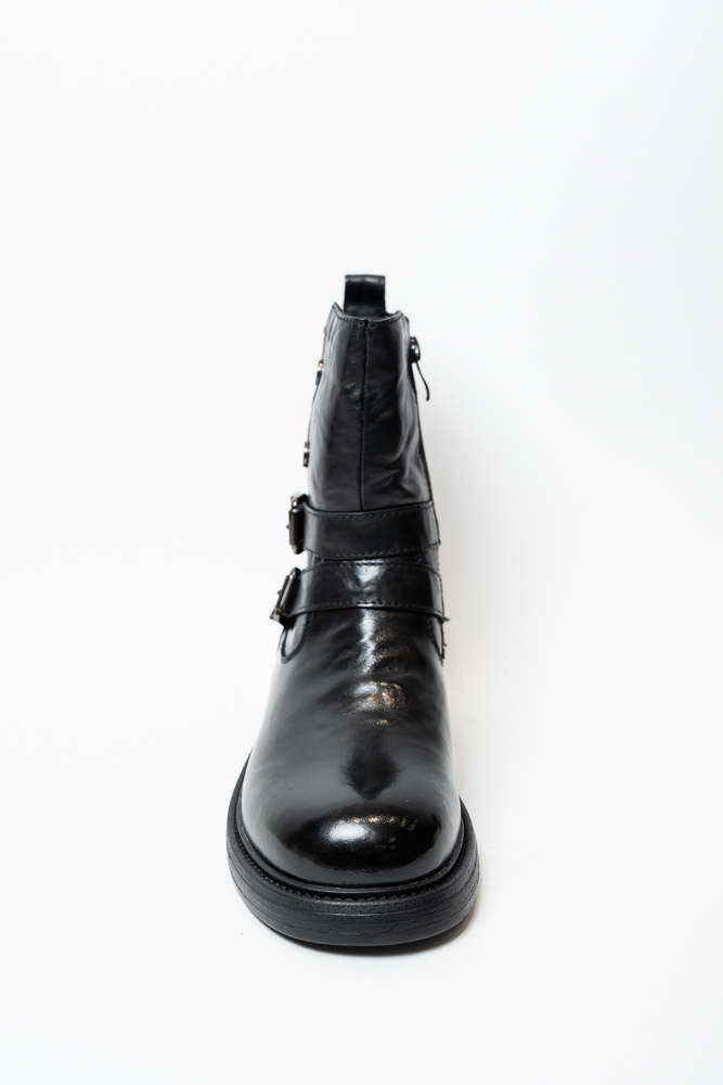 Ботинки женские, арт SM325822-N-NM, натуральная кожа, цвет черн.