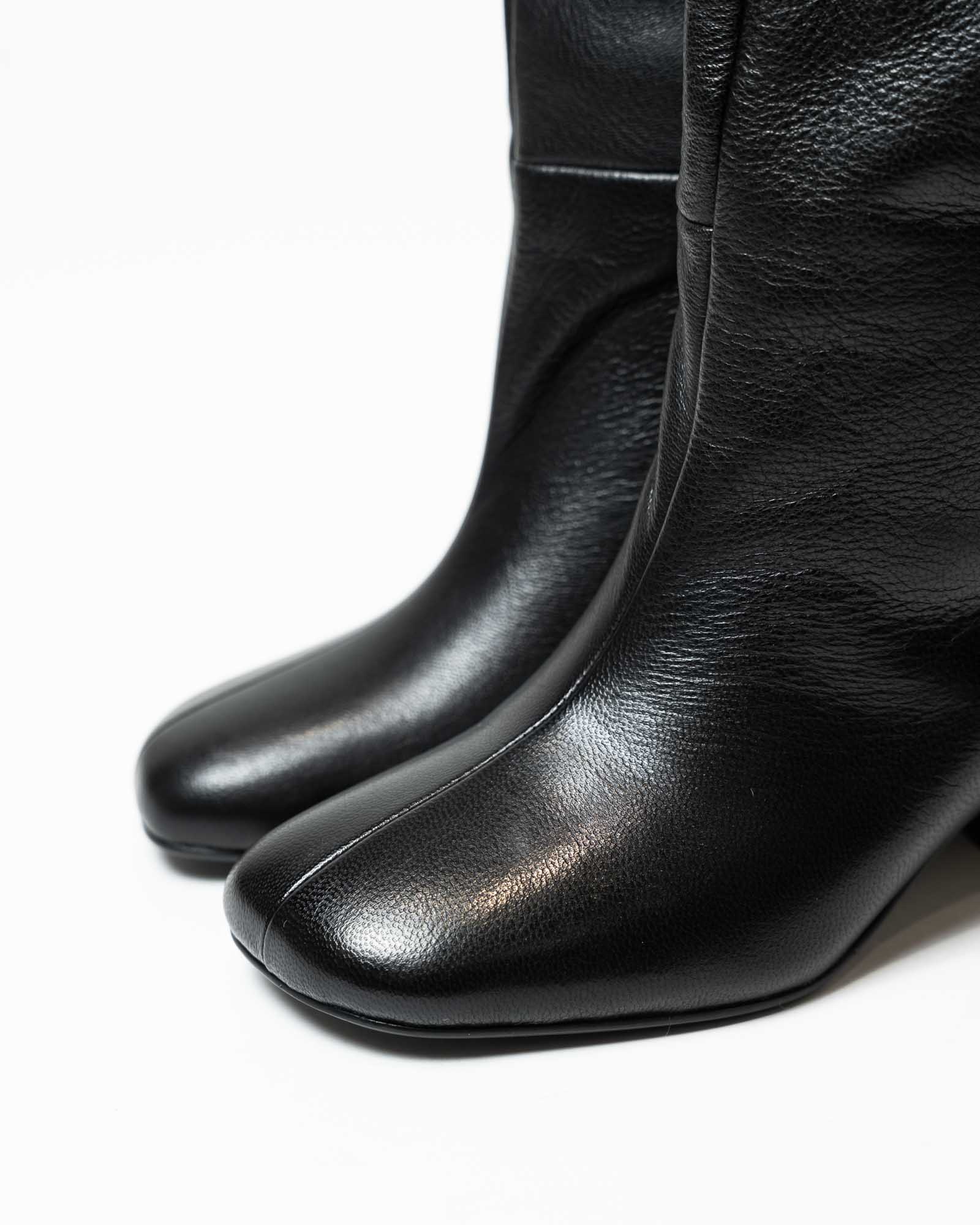 Сапоги женские, арт P115-215/727YP, натуральная кожа, цвет черн.