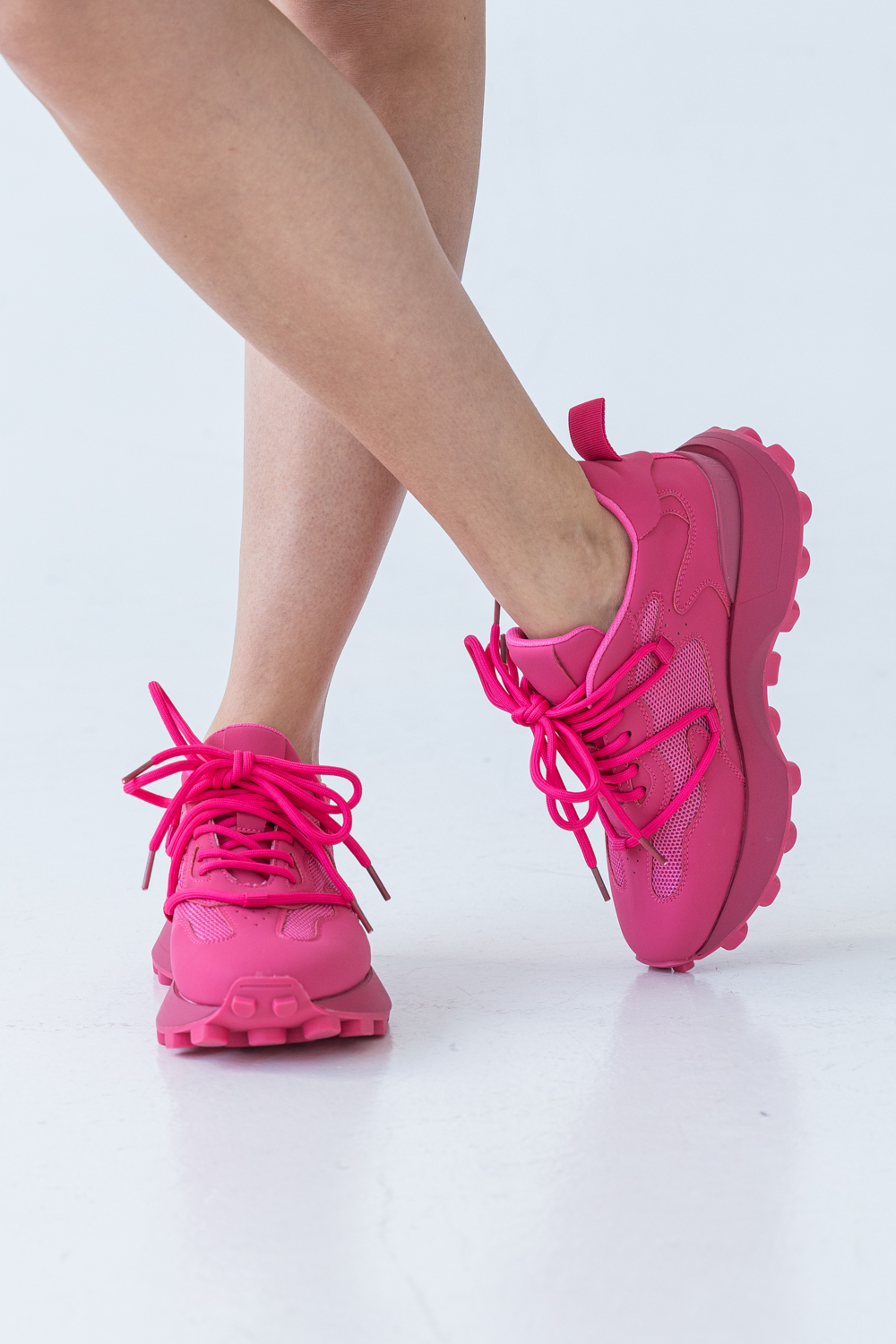 Кроссовки женские, арт LS9162-1-F, натуральная кожа/ текстиль, цвет роз.