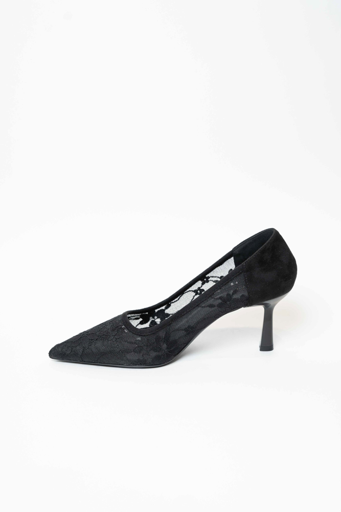 Туфли женские, арт 6150-093-261D, текстиль, цвет черн.