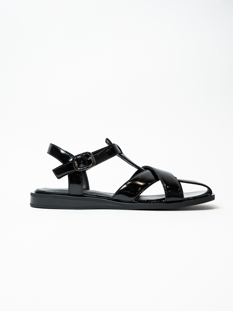 Босоножки женские, арт KJ9001BP, натуральная кожа, цвет черн.