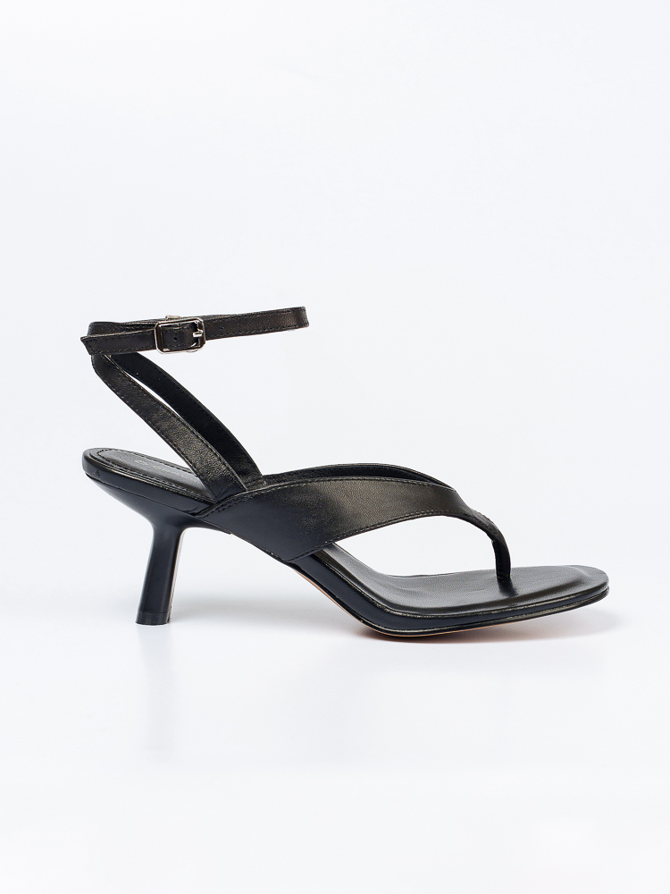 Босоножки женские, арт AW1693-1-G997N, натуральная кожа, цвет черн.