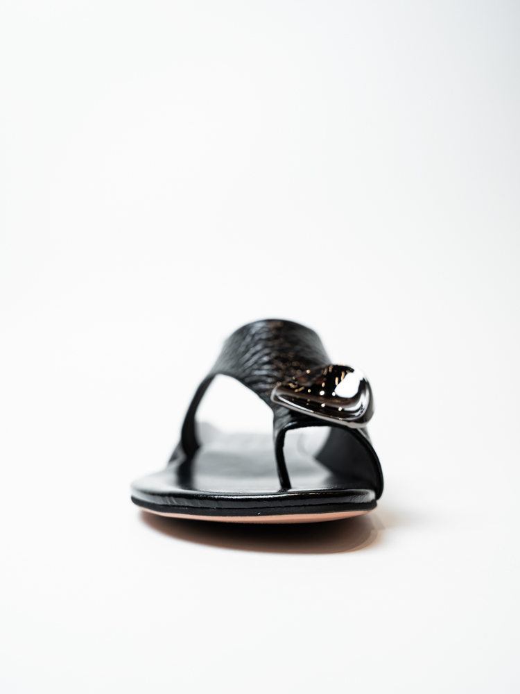 Босоножки женские, арт M3212-306-H, натуральная кожа, цвет черн.