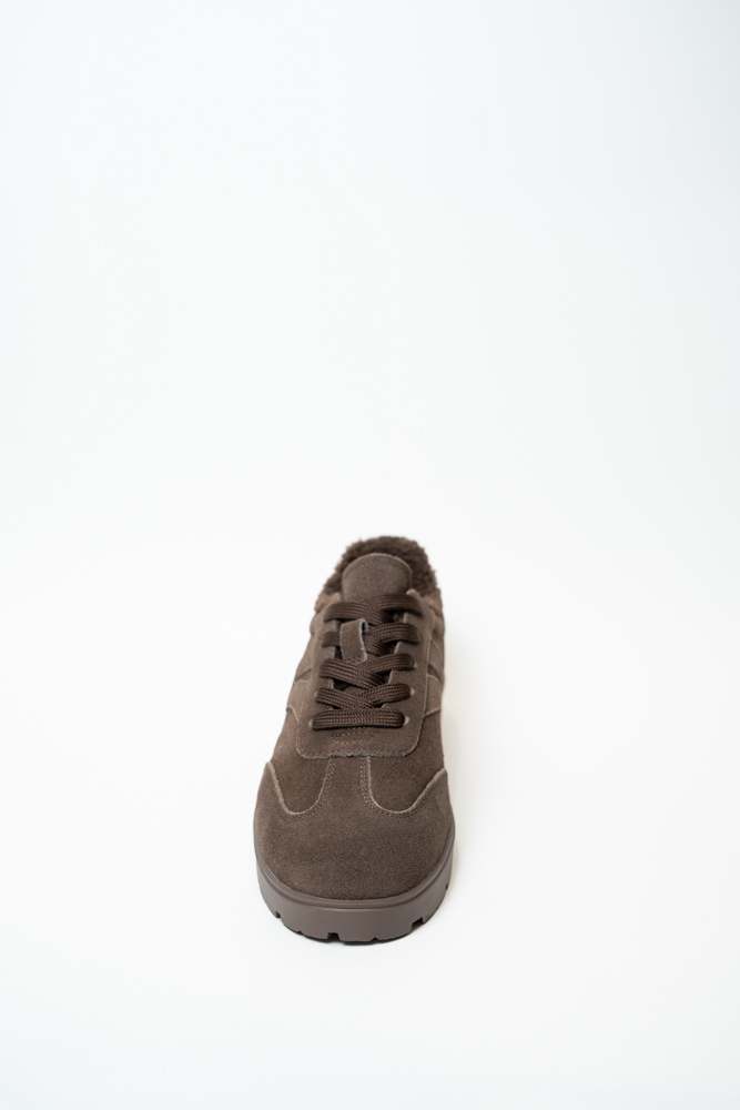 Кроссовки женские, арт 8081-3D-R402, натуральная замша, цвет кор.