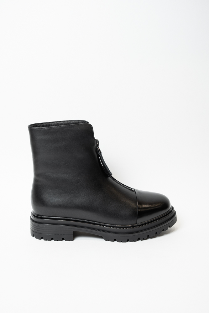 Ботинки женские, арт 18A228-L83M-M16, натуральная кожа, цвет черн.