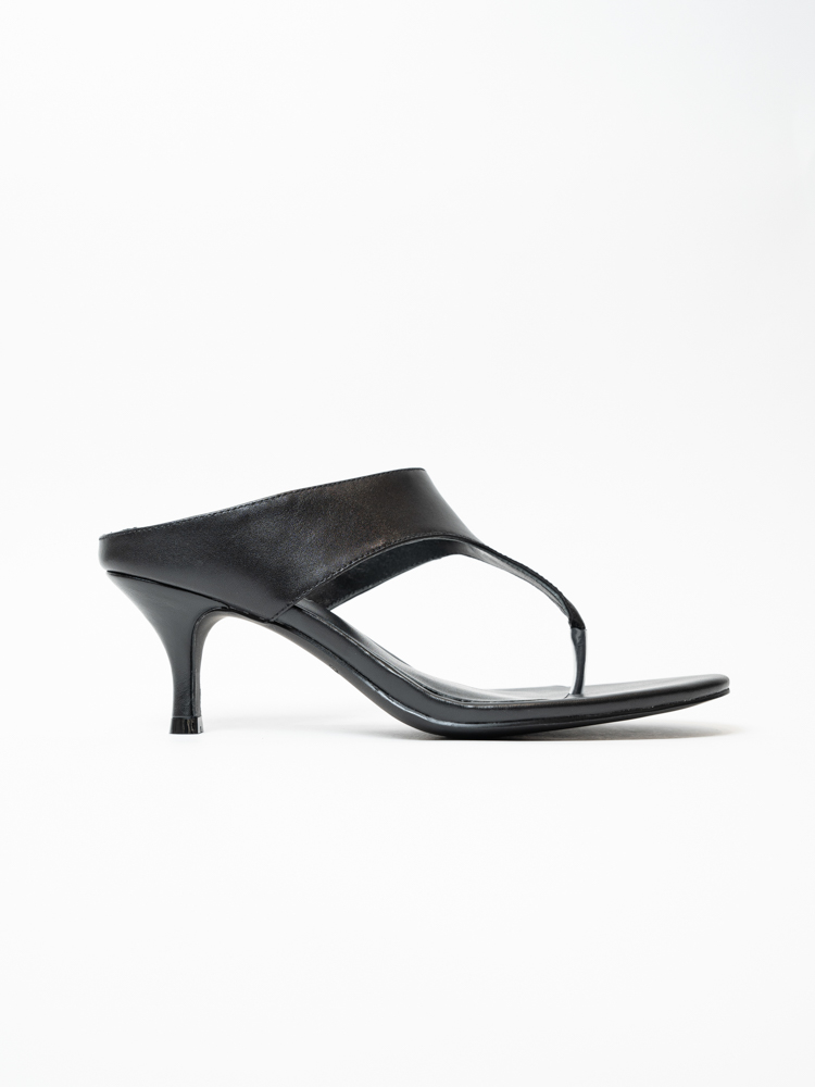 Сабо женские, арт K-L-62A394-L289-M452, натуральная кожа, цвет черн.