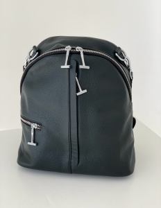 Рюкзак женский, арт 17005, натуральная кожа, цвет черный