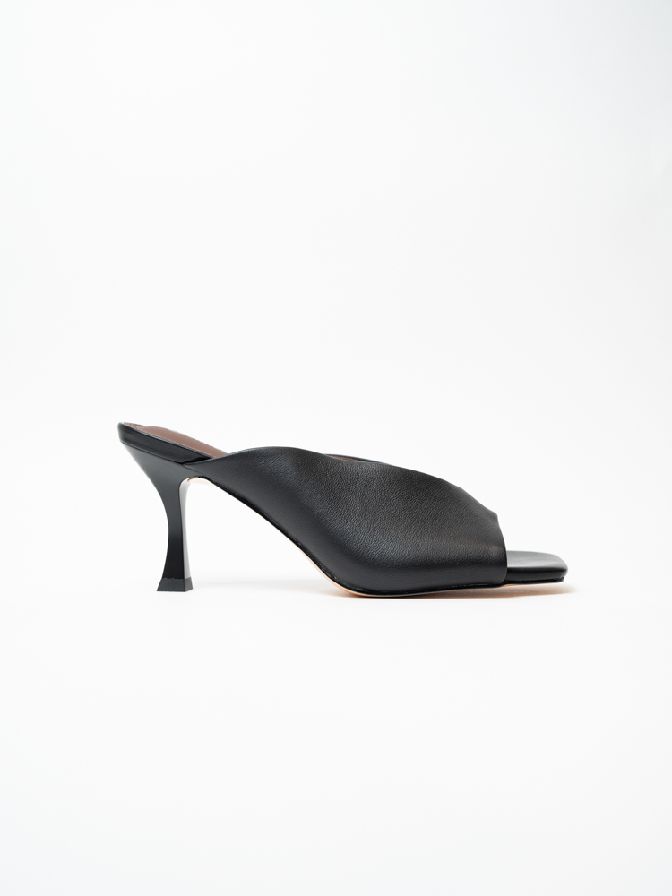 Сабо женские, арт H60-5Y-4, натуральная кожа, цвет черн.