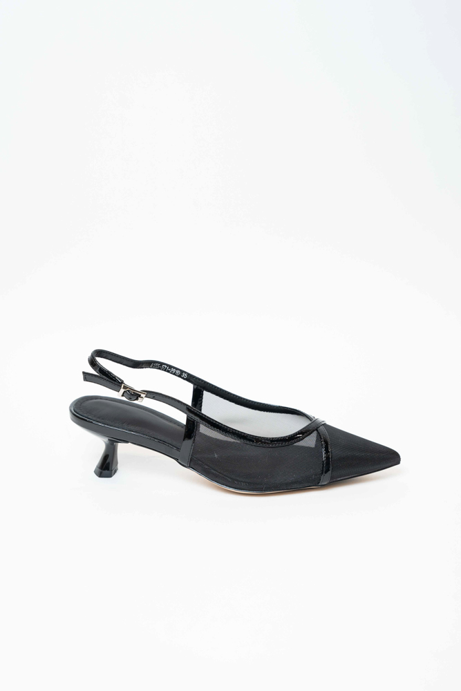 Босоножки женские, арт 6155-571-291D, натуральная кожа/текстиль, цвет черн.