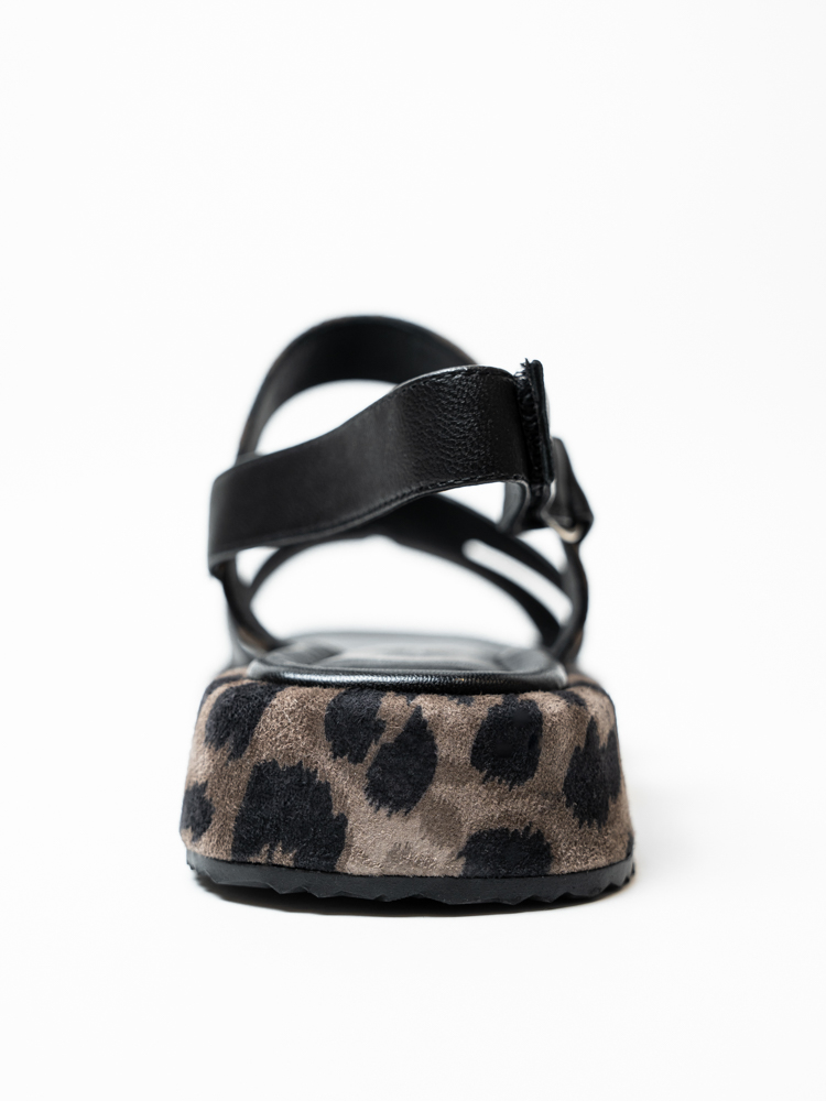 Босоножки женские, арт Y3056B675-Y229BL, натуральная кожа, цвет черн.