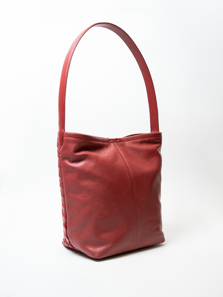 Сумка женская, арт 381, натуральная кожа, цвет красн.