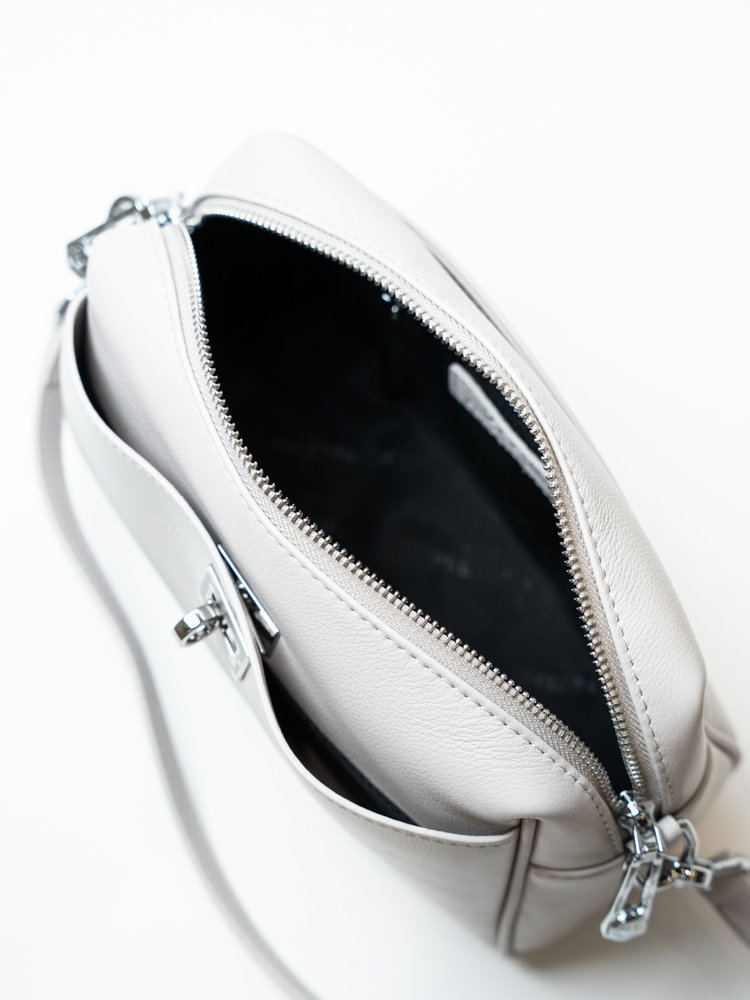 Сумка женская, арт 6169-1, натуральная кожа, цвет сер.