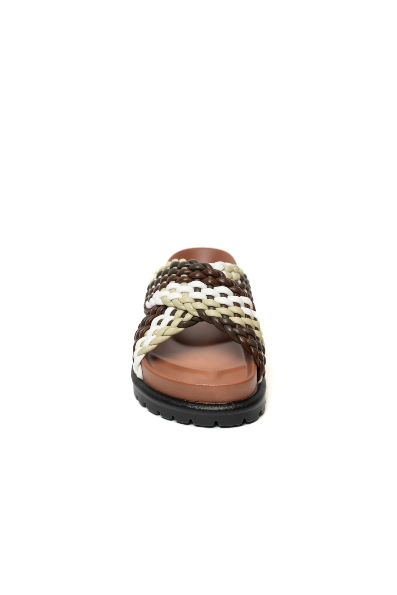 Сабо женские, арт M2316-19-L, искусственная кожа, цвет многоцв.