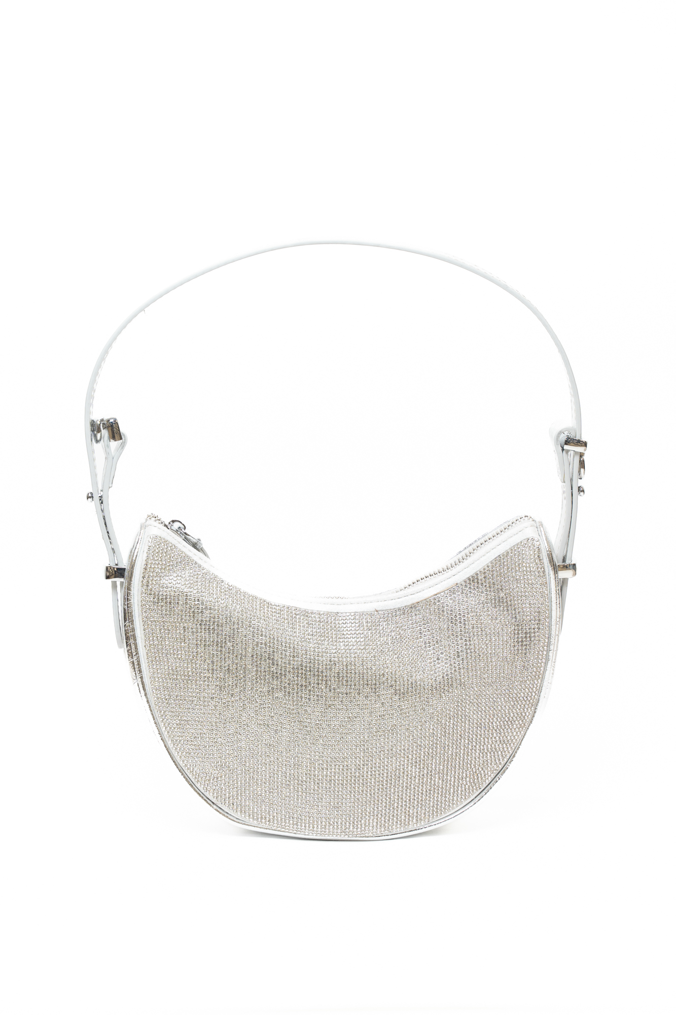 Сумка женская, арт 2217-2, натуральная лакированная кожа, цвет сереб.