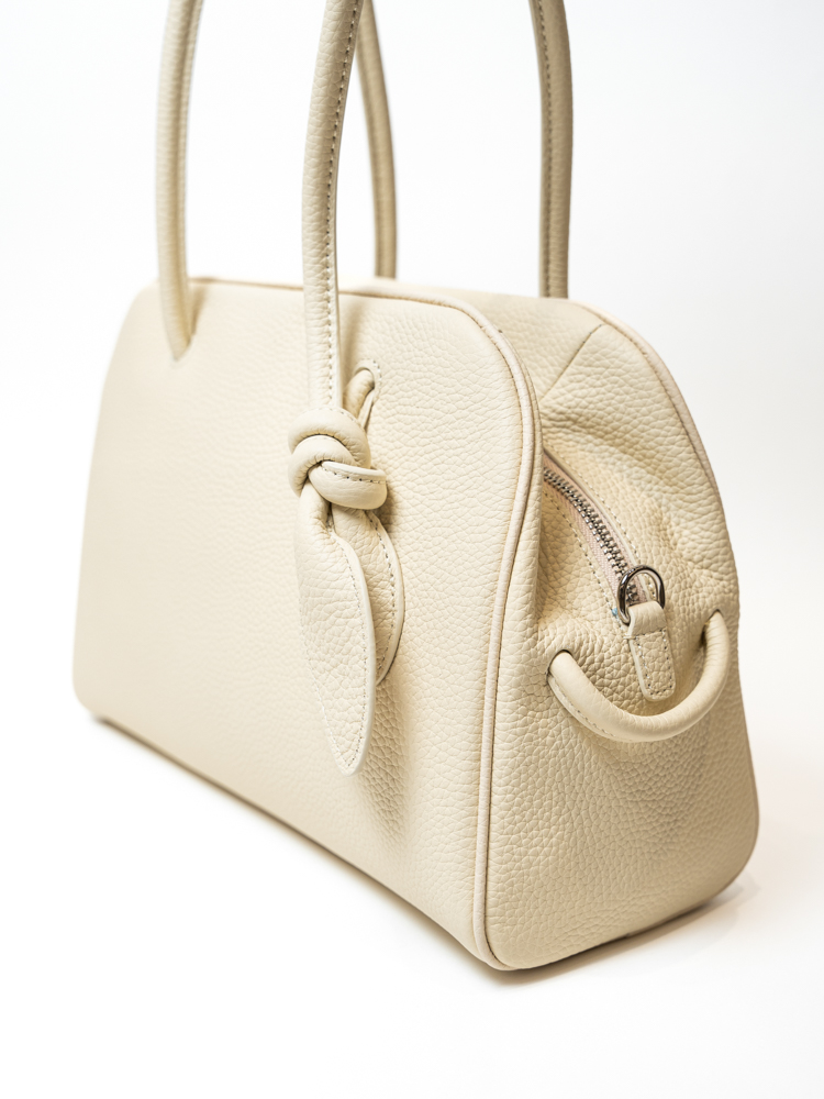 Сумка женская, арт 1167, натуральная кожа, цвет молоч.