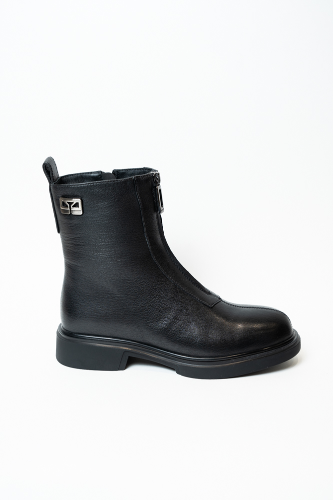 Ботинки женские, арт AW1264-2-G987W, натуральная кожа, цвет черн.