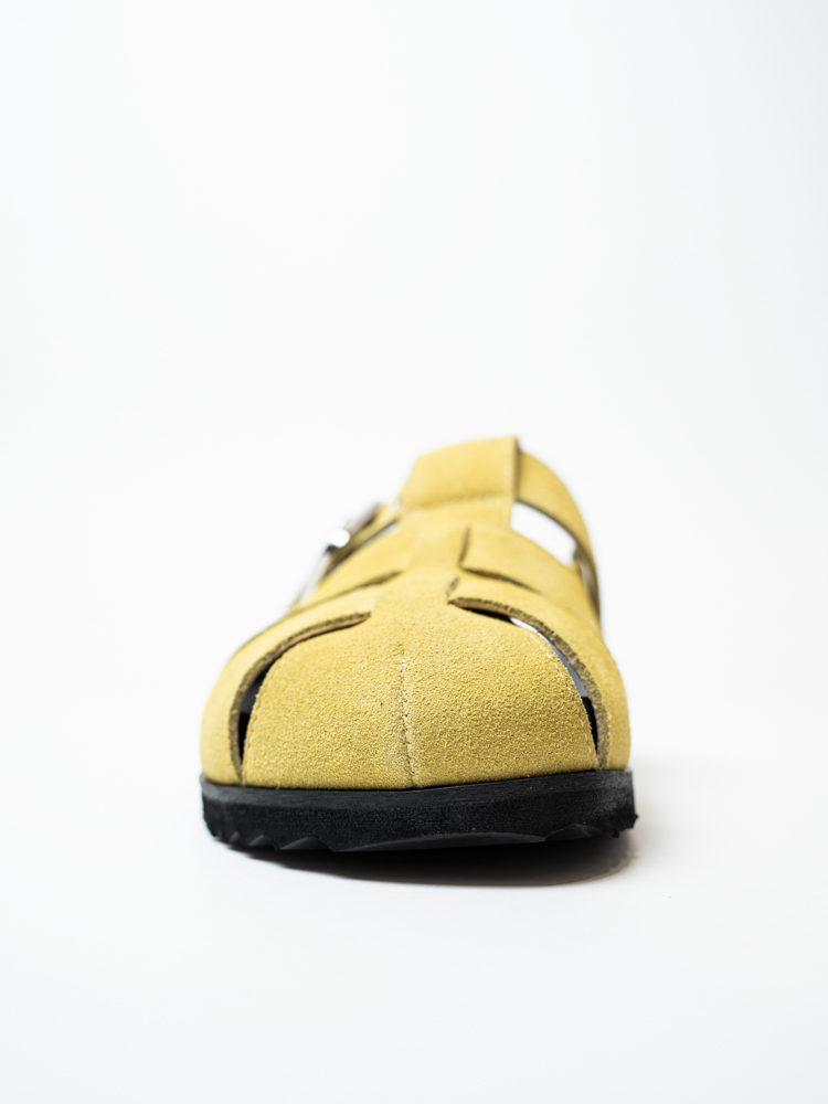 Сабо женские, арт L503-2-Y, натуральная замша, цвет желт.