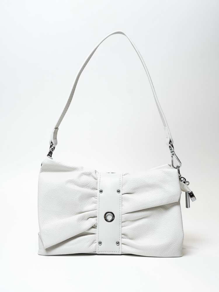 Сумка женская, арт 2638, натуральная кожа, цвет бел .