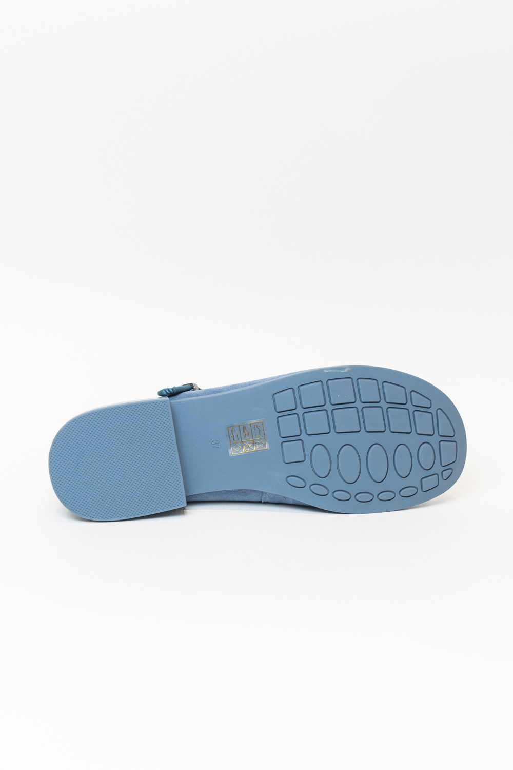 Туфли женские, арт K-P-A1355-X452K-18, натуральная замша, цвет син.