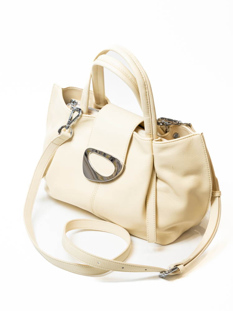 Сумка женская, арт 2641-1, натуральная кожа, цвет желт.