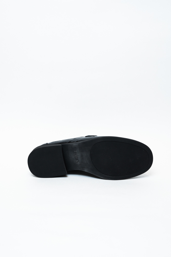 Туфли женские, арт Q168-H, натуральная лакированная кожа, цвет черн.