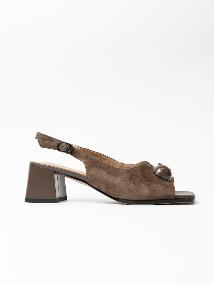 Босоножки женские, арт B4273-60H-R760X, натуральная замша, цвет кор.