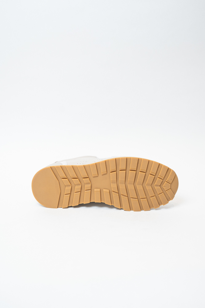 Кроссовки женские, арт XYL9528-1-H040, натуральная замша/кожа, цвет беж.