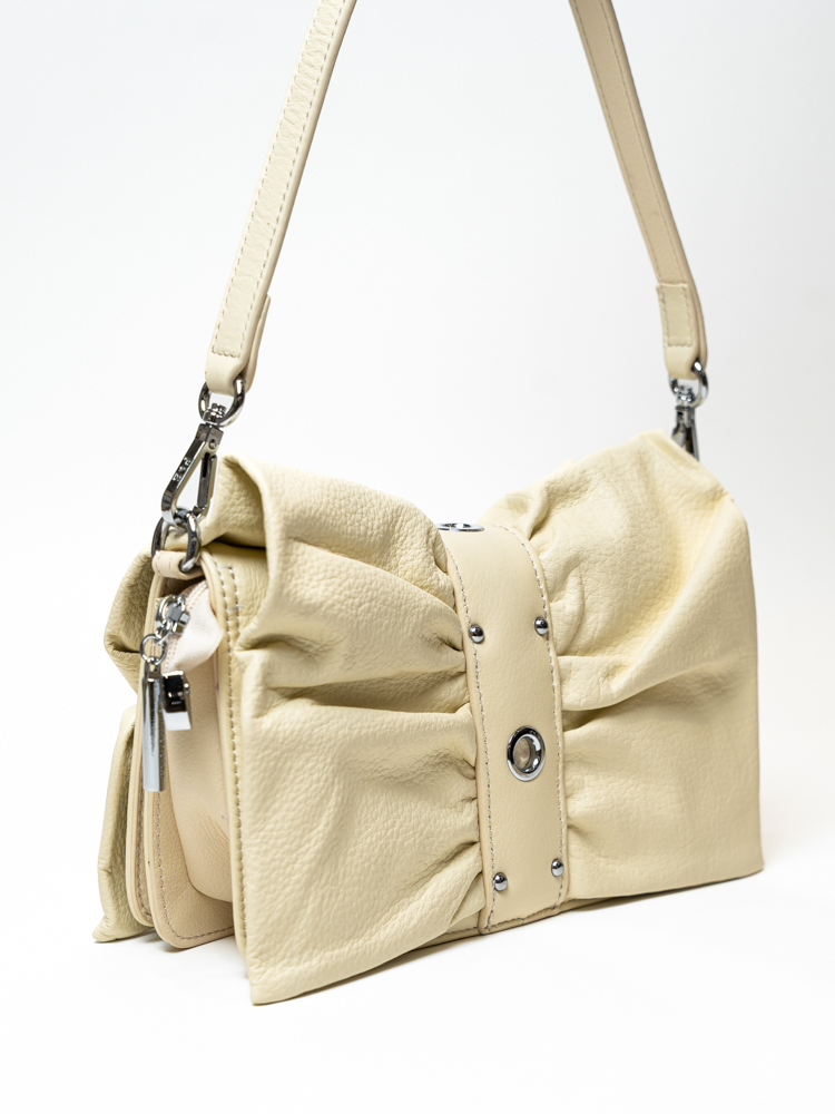 Сумка женская, арт 2638, натуральная кожа, цвет желт .