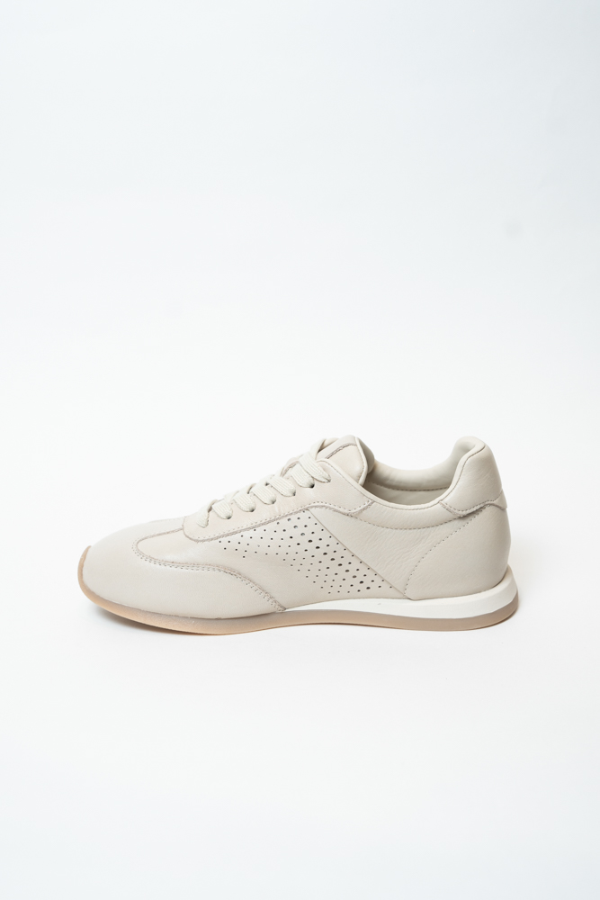 Кроссовки женские, арт AS921-H598-B095, натуральная кожа, цвет беж.