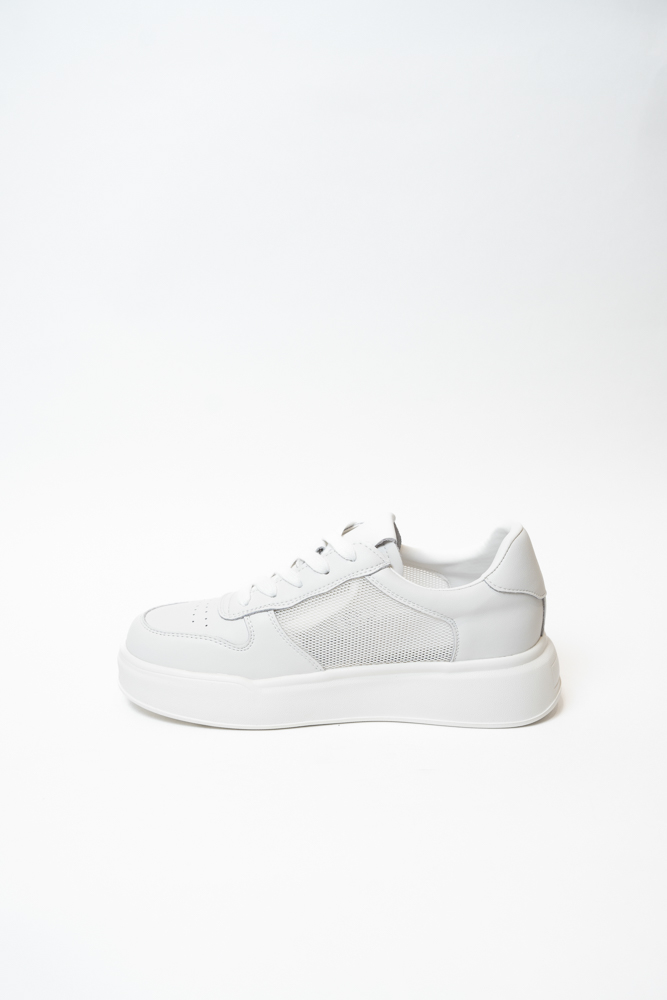 Кроссовки женские, арт LS20257-11-B, натуральная кожа/текстиль, цвет бел.