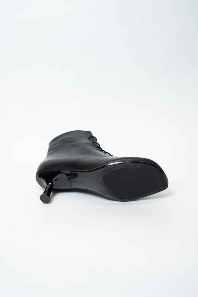 Ботинки женские, арт JA594-H1868-P1706, натуральная кожа, цвет черн.