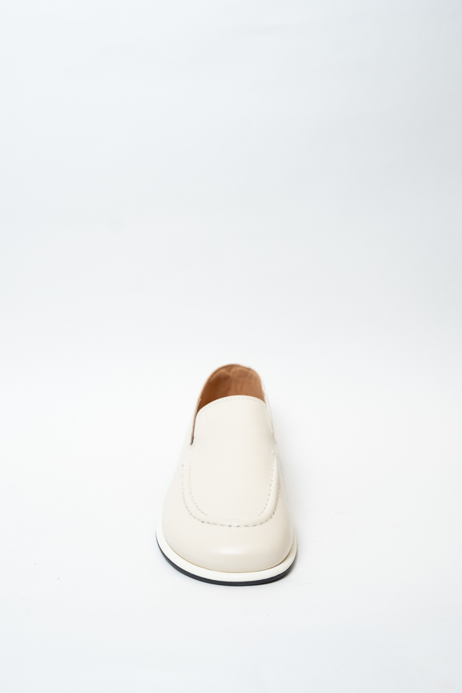 Туфли женские, арт 760-6-M, натуральная кожа, цвет молоч.