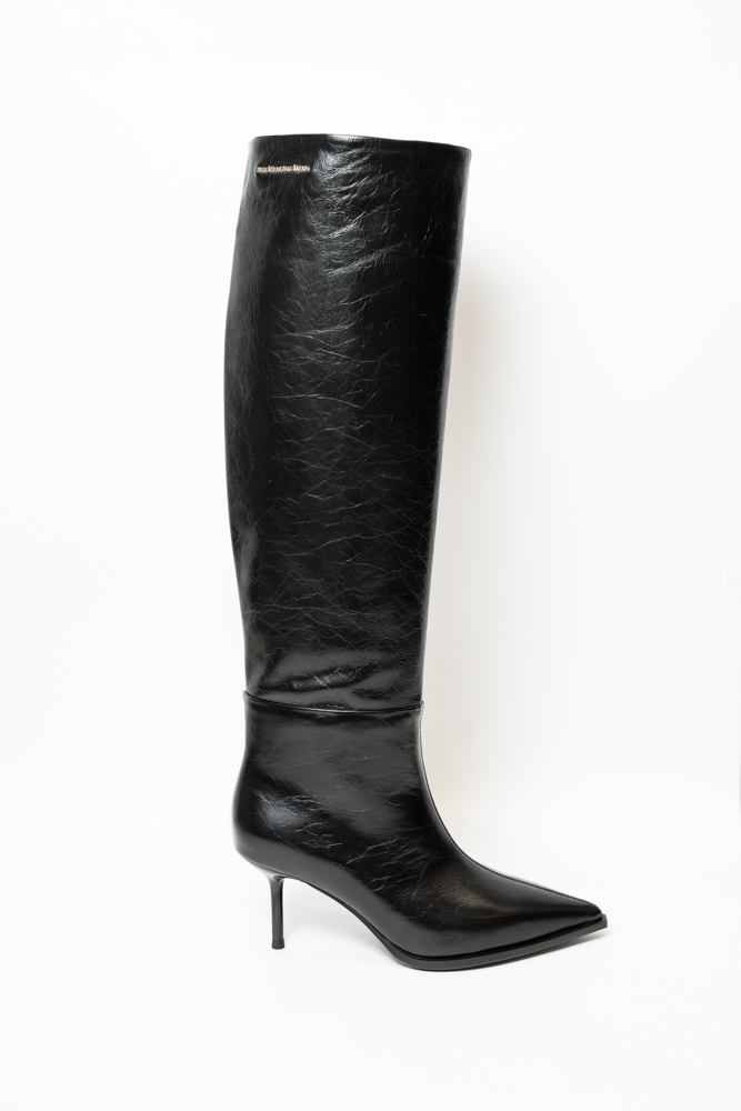 Сапоги женские, арт 5205-513-732R/B, натуральная кожа, цвет черн.