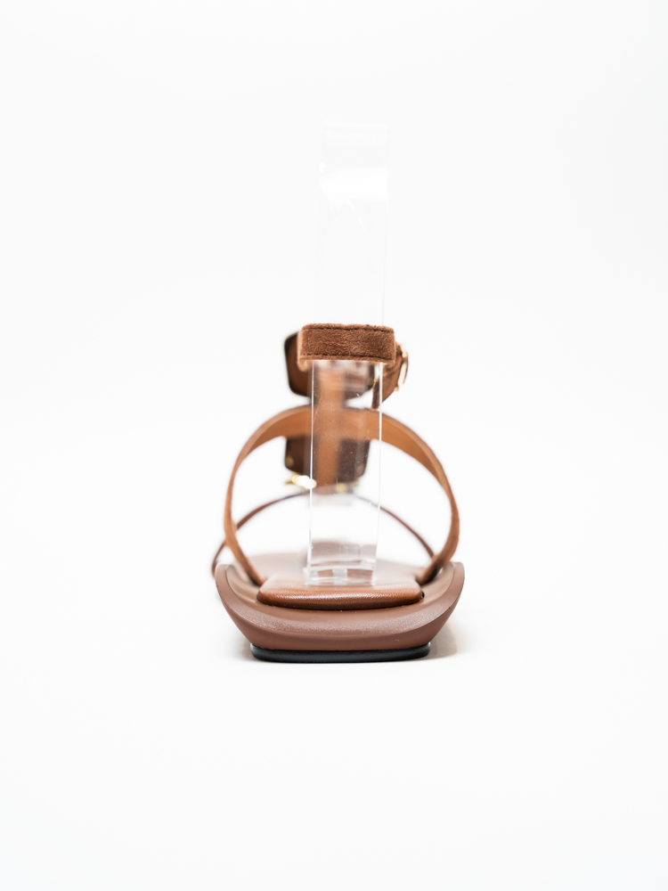 Босоножки женские, арт 111-420/5-016, натуральная замша, цвет кор.