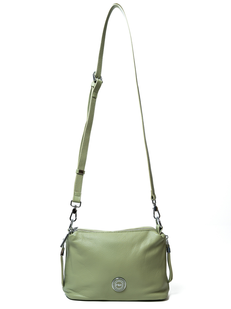 Сумка женская, арт 0829, натуральная кожа, цвет зел.