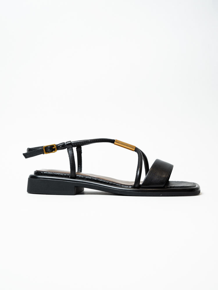 Босоножки женские, арт 1F7619-0893-M896H, натуральная кожа, цвет черн.