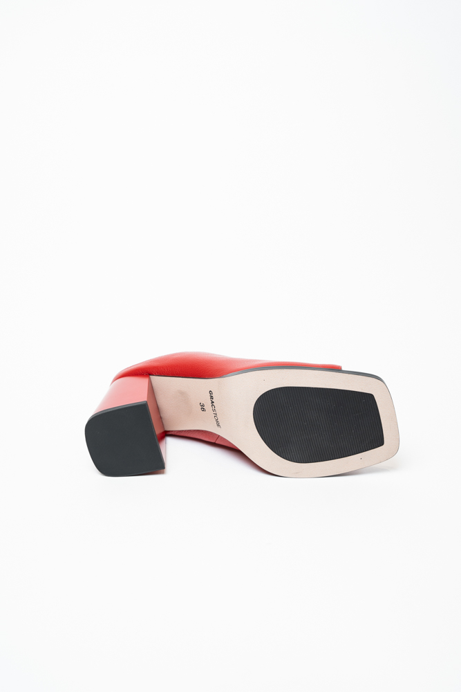 Сабо женские, арт 02-Y9646N271-N539AL, натуральная кожа, цвет красн.