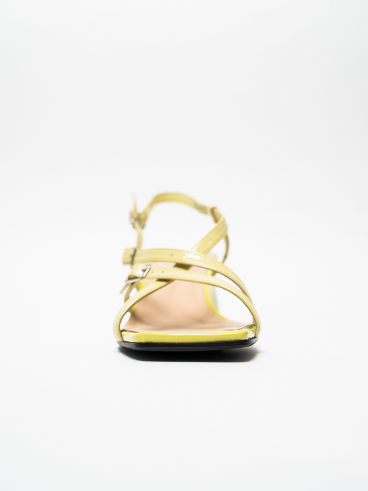 Босоножки женские, арт 1F7635-0717-A2728H, натуральная лакированная кожа, цвет зел.